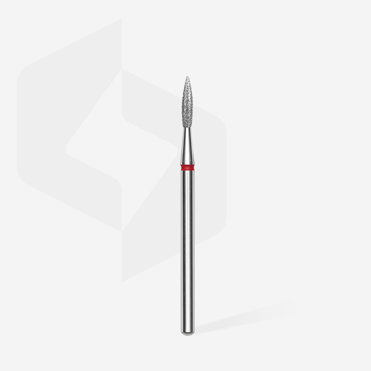 Diamantfräser spitze Flamme rot EXPERT Kopfdurchmesser 2,3 mm / Arbeitslänge 8 mm – Ansicht 2