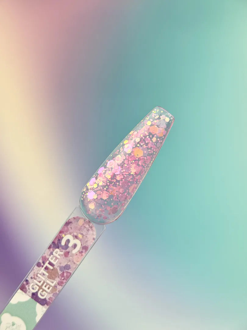 YOUARECUTE Glitter Gel nr3 5 ml – Produktfoto