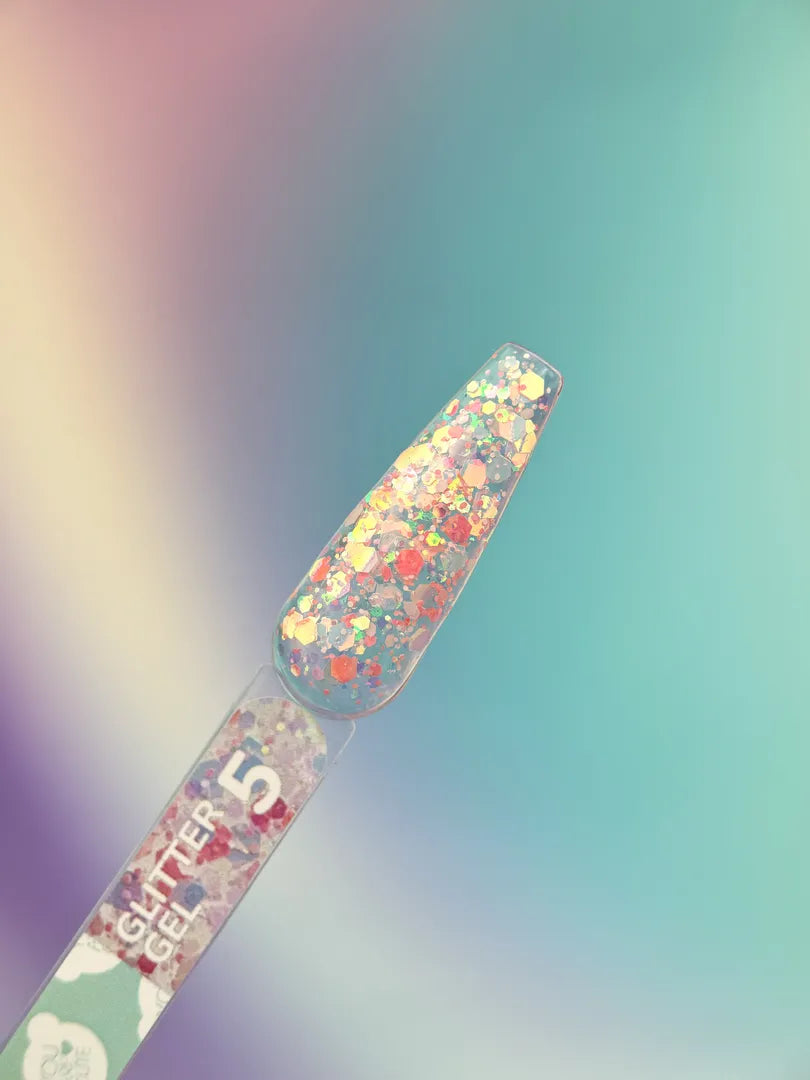 YOUARECUTE Glitter Gel nr5 5 ml – Produktfoto