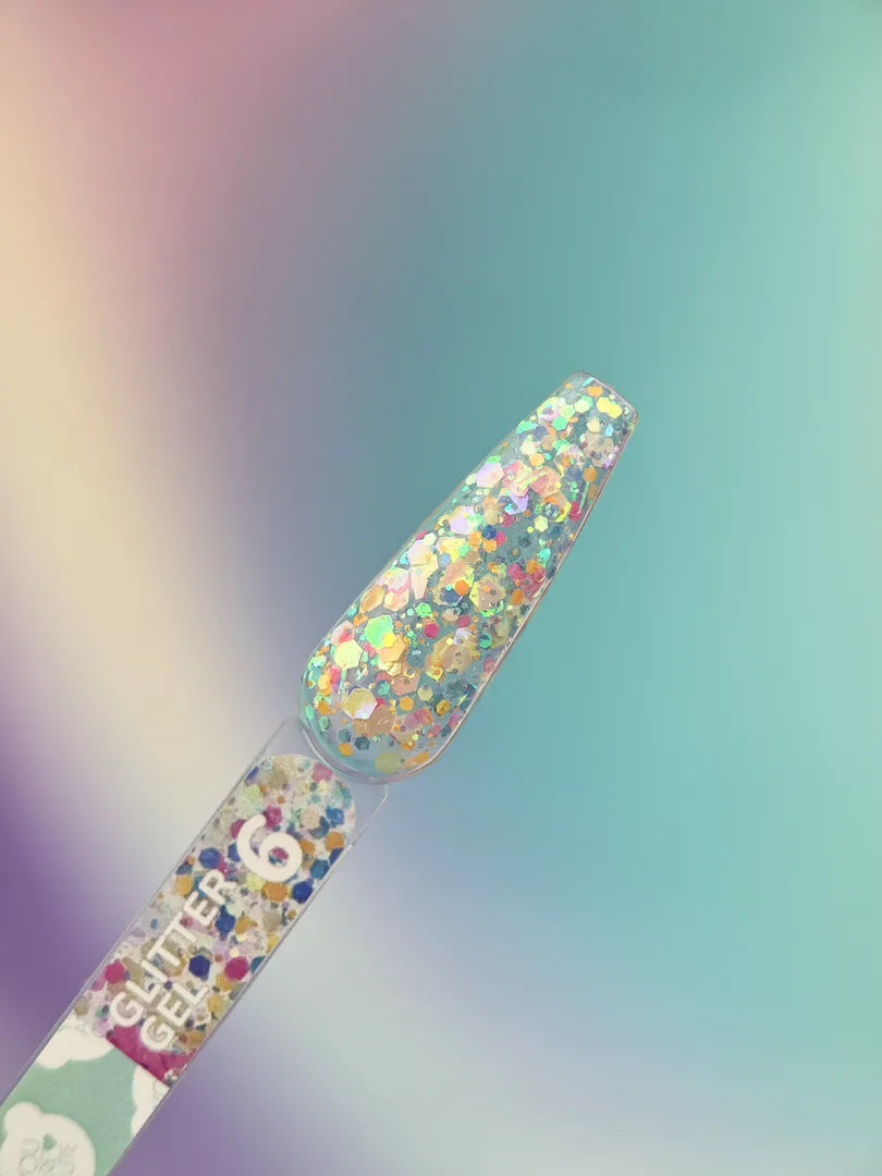 YOUARECUTE Glitter Gel nr6 5 ml – Produktfoto
