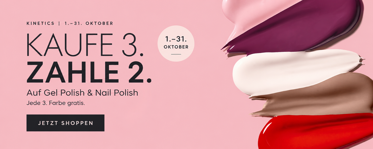 KINETICS 2+1 GRATIS – Kaufe 3, zahle 2 – 1. bis 31. Oktober