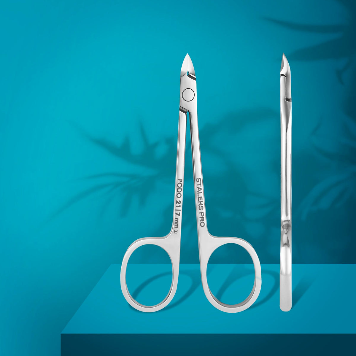 Podology scissors style nippers for cuticle and callus PODO 21 7 mm