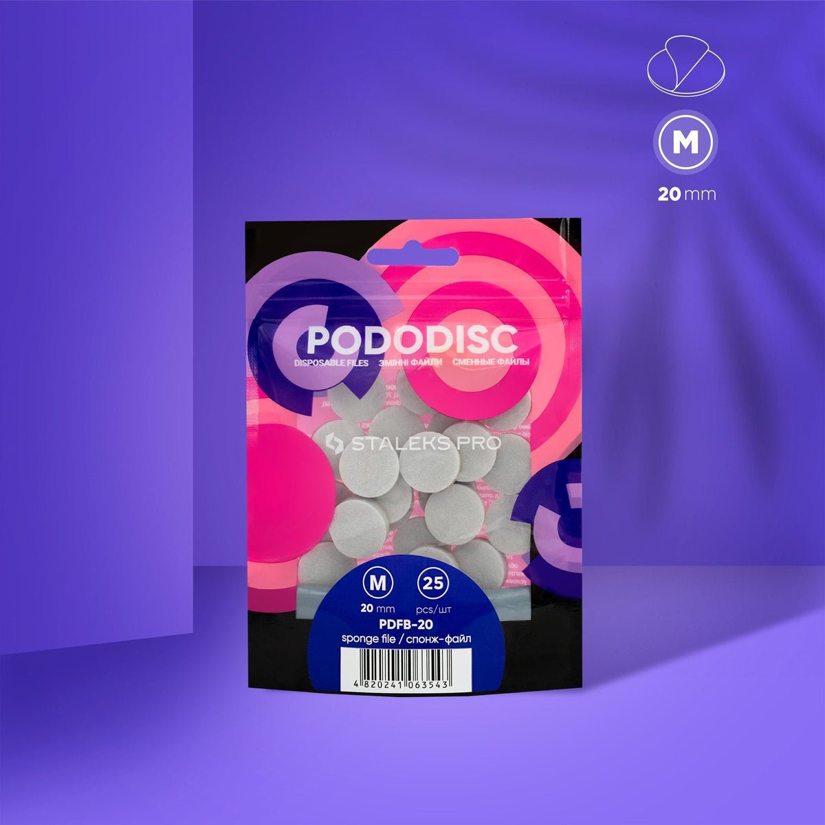 Einwegfeilen-sponges für Pediküre-Scheibe PODODISC M EXPERT (25 Stk.)