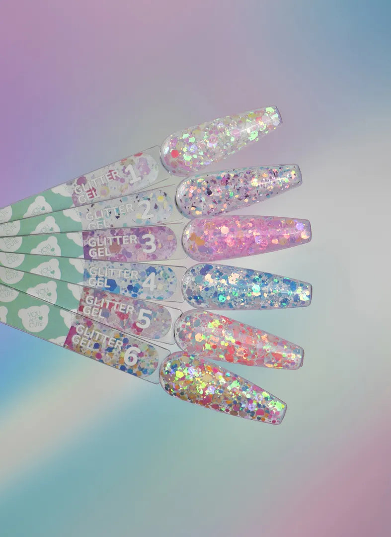 YOUARECUTE Glitter Gel nr2 5 ml – Produktfoto