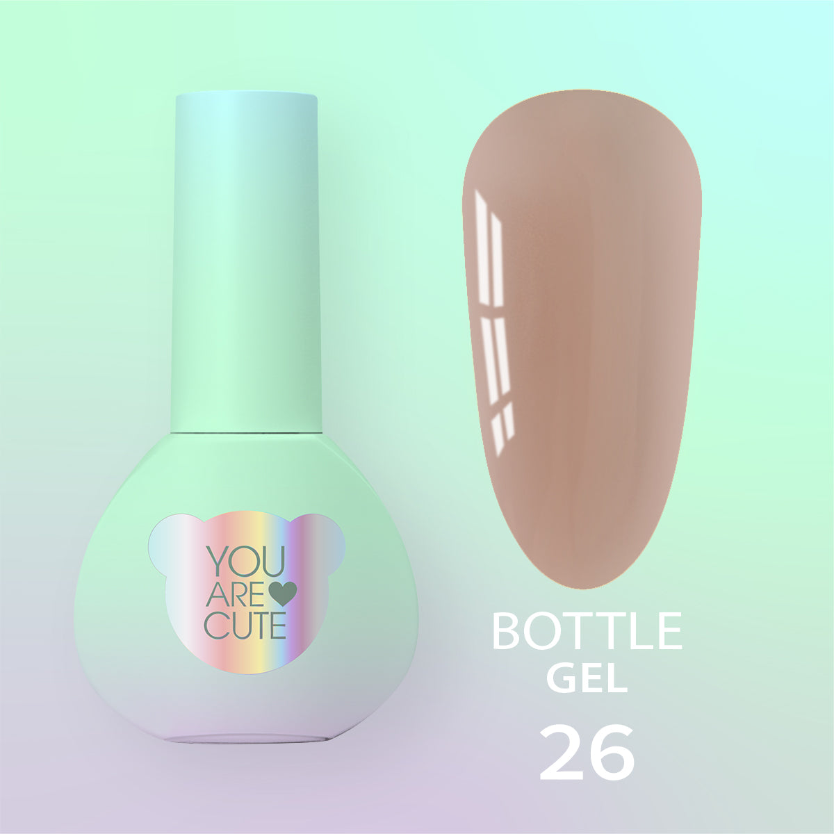 YOUARECUTE Bottle Gel Nr. 26 15 ml – Produktbild