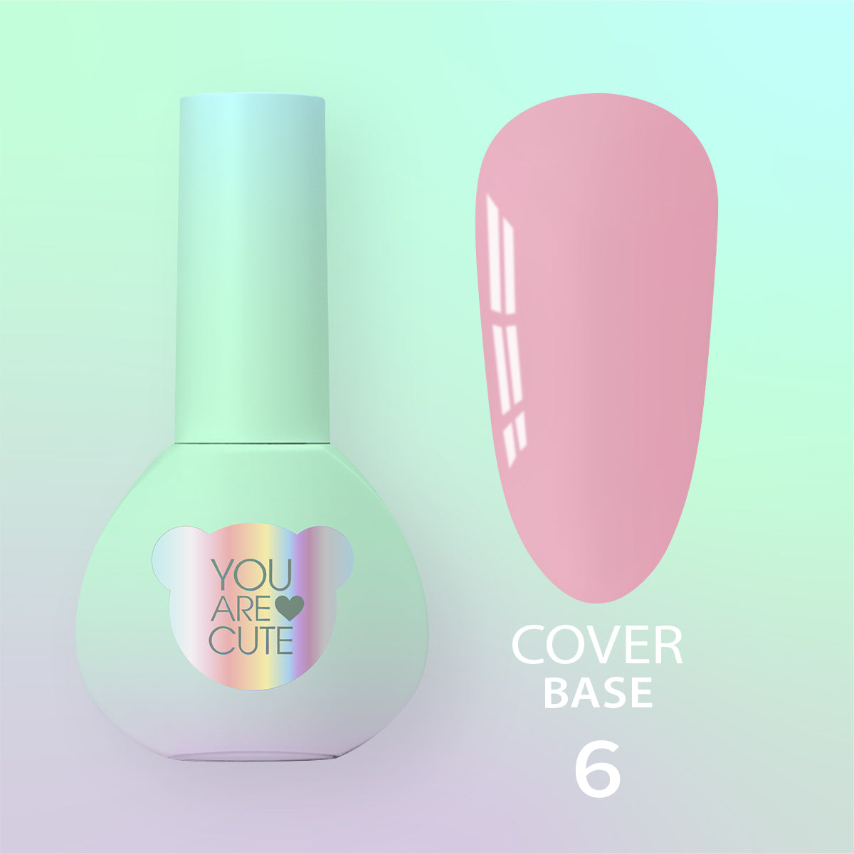 YOUARECUTE Cover Base Nr. 6 5 ml – Produktbild